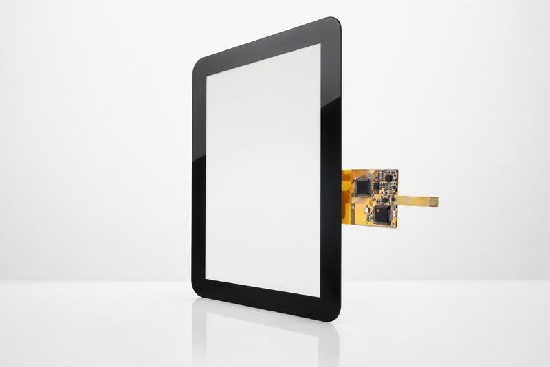 Projected-capacitive touch panel assembly