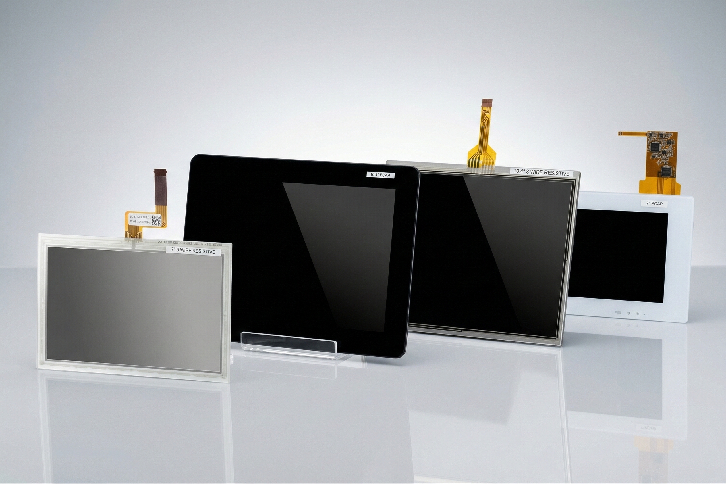 Selection of Mildex Optical PCAP and resistive touch panels