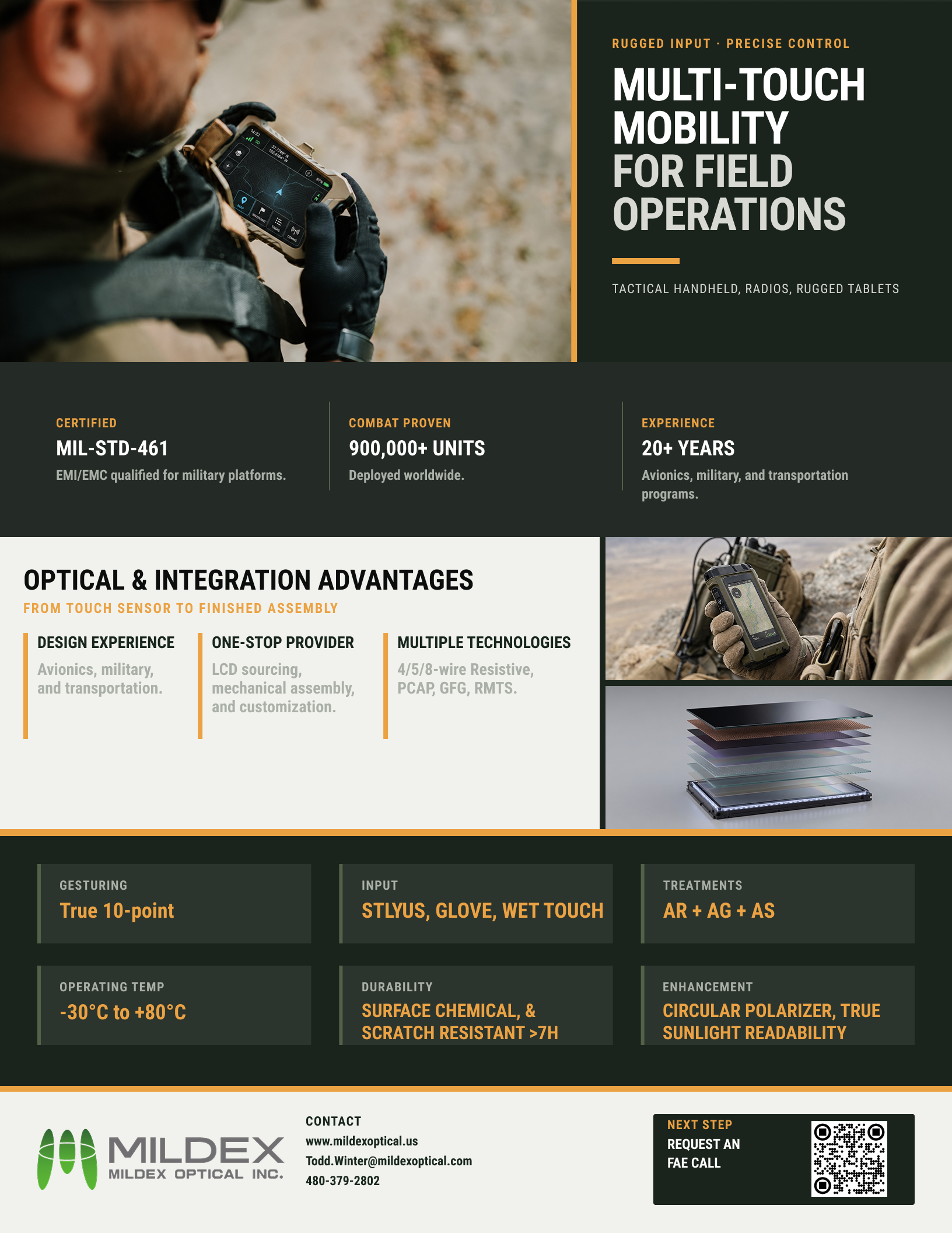 Tactical Handhelds application flyer