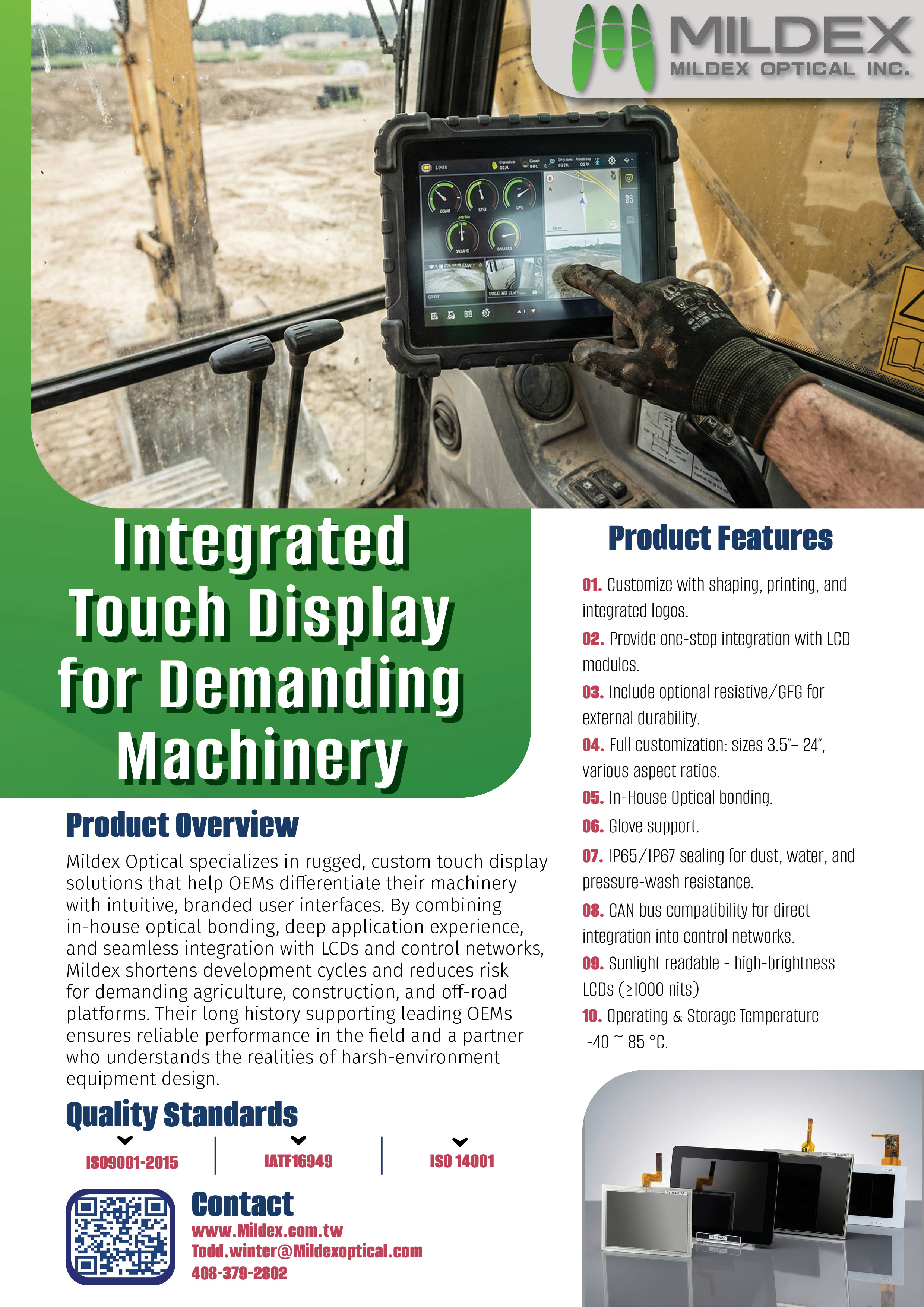 Mildex off-road vehicle display flyer